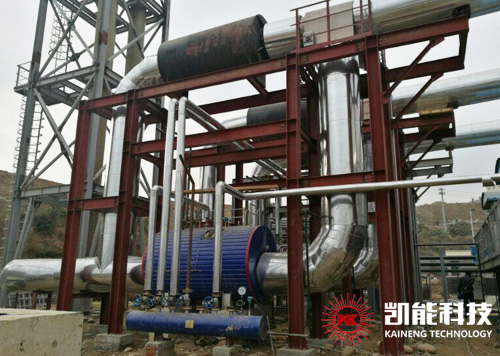 重油發電機組余熱鍋爐項目現場